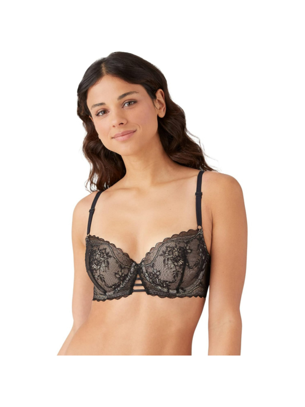 b.tempt’d by Wacoal Women's Size 36 C Black & Beige Lace Bra NWT